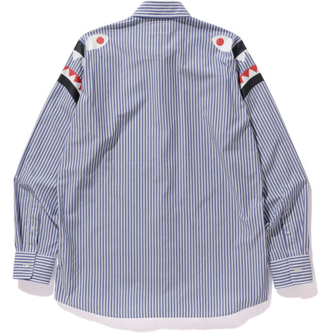 STRIPE SHARK SHOULDER WIDE OXFORD BD SHI MENS