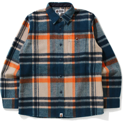 BAPE CHECK SHIRT MENS