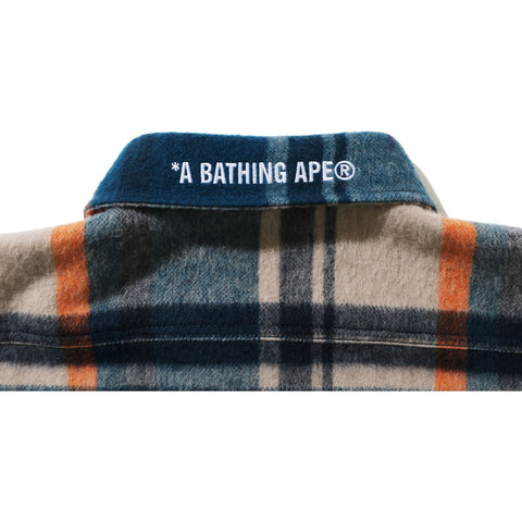 BAPE CHECK SHIRT MENS