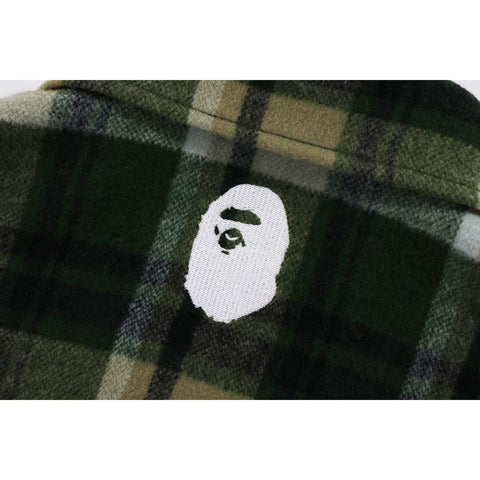 BAPE CHECK FLANNEL SHIRT MENS
