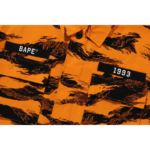 TIGER CAMO RELAXED FIT MILITARY SHIRT MENS