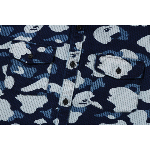 SASHIKO CAMO LOOSE FIT SHIRT MENS