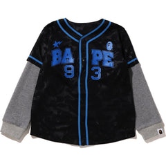 BAPE LAYERED BASEBALL SHIRT KIDS