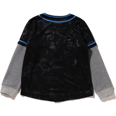 BAPE LAYERED BASEBALL SHIRT KIDS