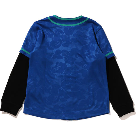 BAPE LAYERED BASEBALL SHIRT KIDS