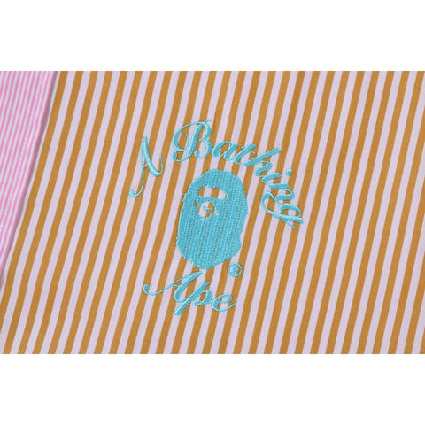 COLLEGE MULTI STRIPED OVERSIZED SHIRT LADIES