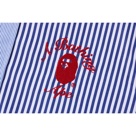 COLLEGE MULTI STRIPED OVERSIZED SHIRT LADIES