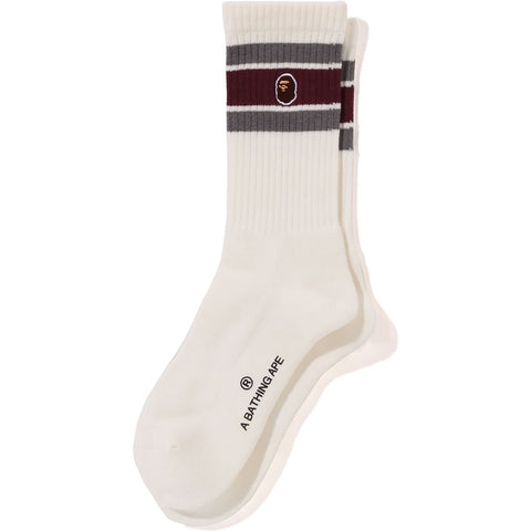 APE HEAD ONE POINT LINE SOCKS LADIES