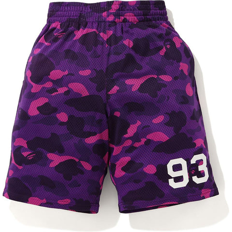 COLOR CAMO MESH BASKETBALL SHORTS MENS