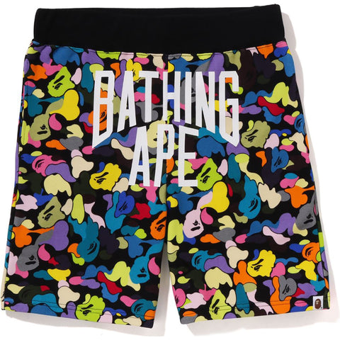 MULTI CAMO NYC LOGO SWEAT SHORTS MENS
