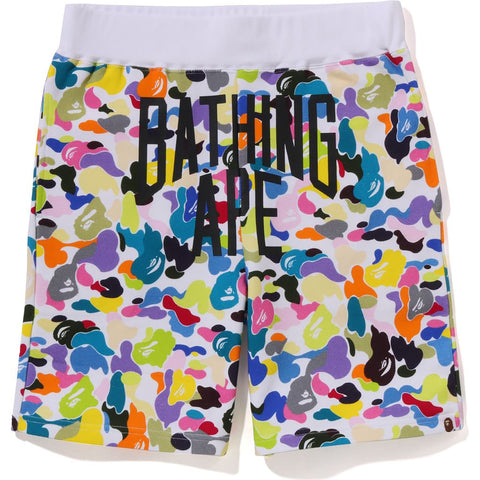 MULTI CAMO NYC LOGO SWEAT SHORTS MENS