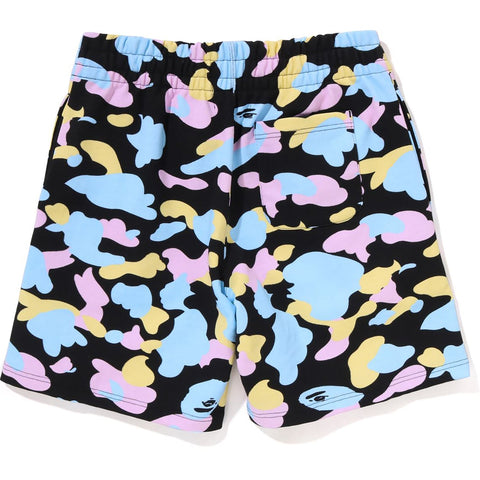 NEW MULTI CAMO OVERSIZED SWEAT SHORTS LADIES