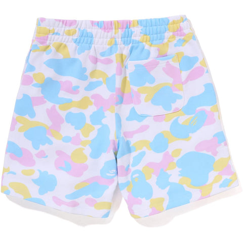 NEW MULTI CAMO OVERSIZED SWEAT SHORTS LADIES
