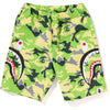 WOODLAND CAMO SIDE SHARK BEACH SHORTS KIDS