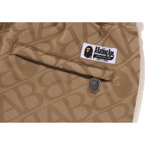 SPORT MONOGRAM METAL LOGO PIN SWEAT SHORTS MENS