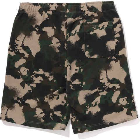 MAP CAMO REGULAR FIT SHARK SWEAT SHORTS MENS