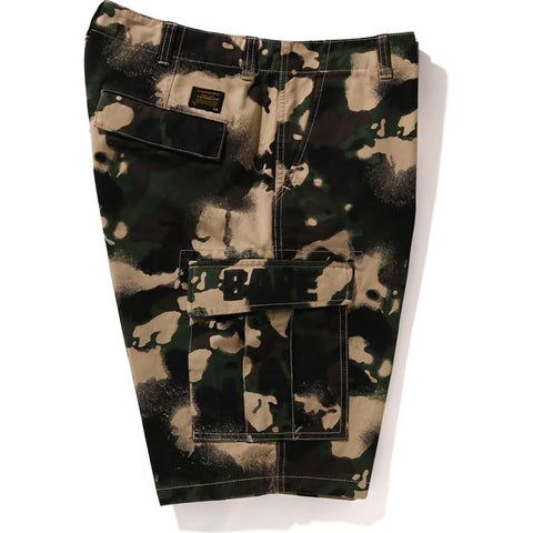 MAP CAMO REGULAR FIT CARGO SHORTS MENS