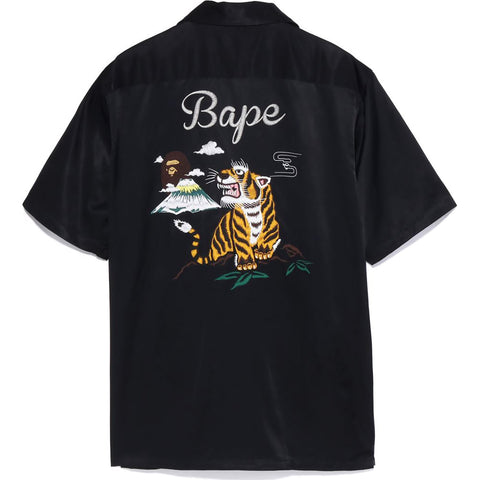 BAPE JAPAN CULTURE OPEN COLLAR SHIRT MENS