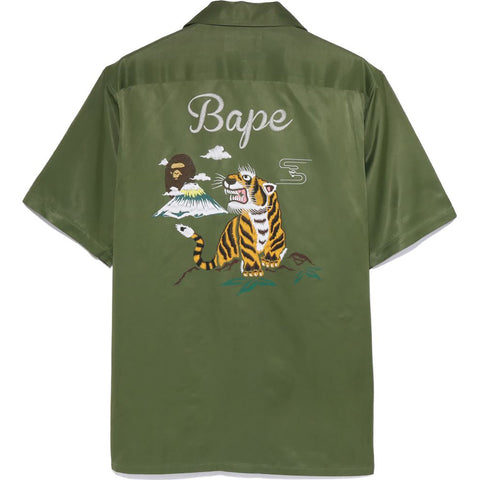 BAPE JAPAN CULTURE OPEN COLLAR SHIRT MENS