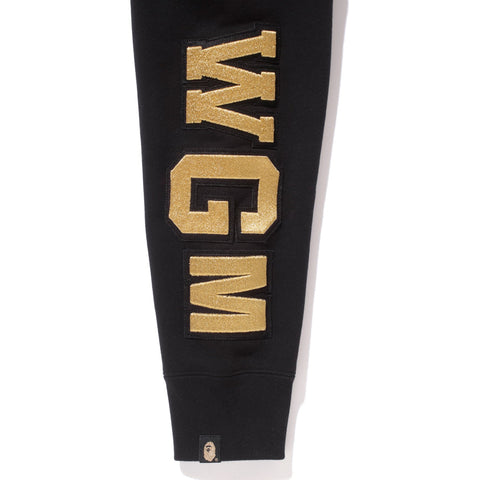 BAPE BLACK SHARK EMBROIDERY SIDE ZIP CREWNECK MENS