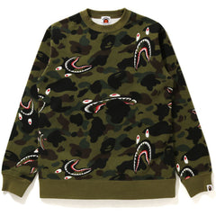 SHARK 1ST CAMO CREWNECK KIDS