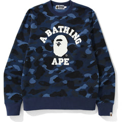 COLOR CAMO COLLEGE CREWNECK MENS