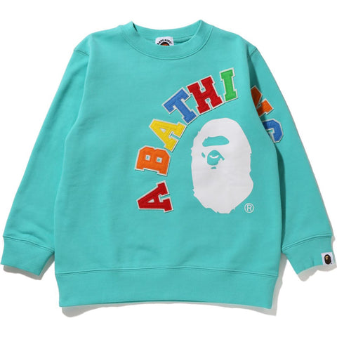APE HEAD COLLEGE PATCH CREWNECK KIDS