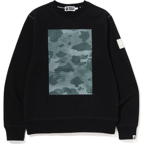 GRID CAMO CREWNECK MENS