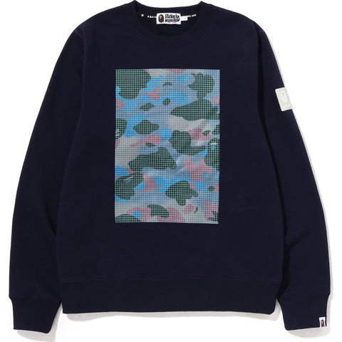 GRID CAMO CREWNECK MENS