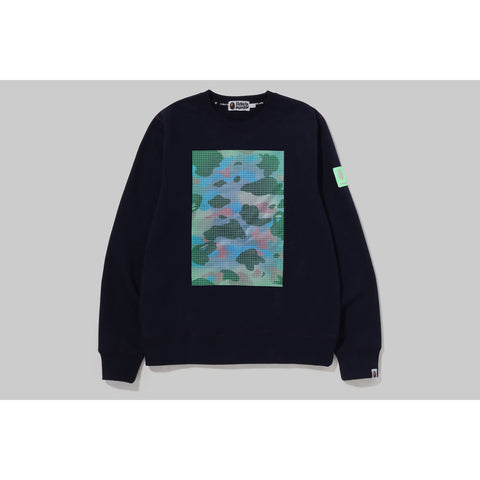 GRID CAMO CREWNECK MENS