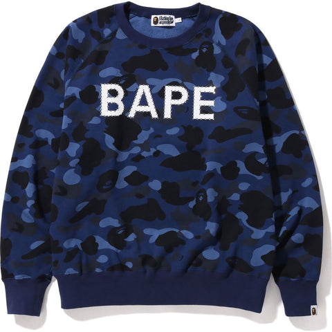 COLOR CAMO CRYSTAL STONE RELAXED FIT CREWNECK MENS