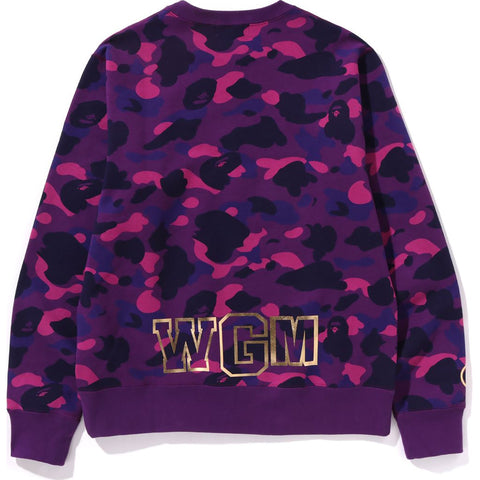 BAPE MENS COLOR CAMO SHARK CREWNECK SWEATSHIRT