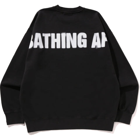SPRAY APE HEAD GARMENT DYED CREWNECK MENS