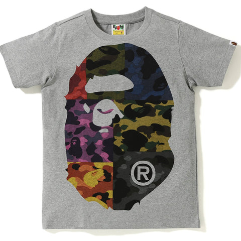 MIX CAMO BIG BIG APE HEAD TEE LADIES