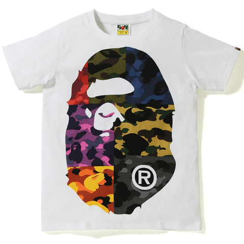 MIX CAMO BIG BIG APE HEAD TEE LADIES