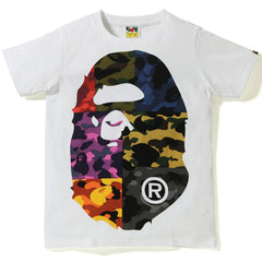 MIX CAMO BIG BIG APE HEAD TEE LADIES