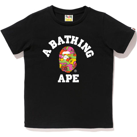 ABC CAMO FLOWER COLLEGE TEE LADIES