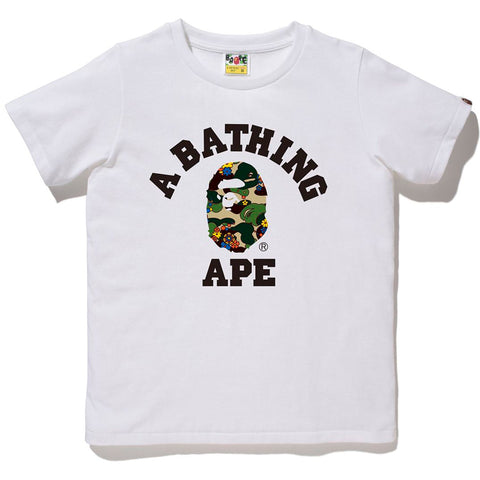 ABC CAMO FLOWER COLLEGE TEE LADIES