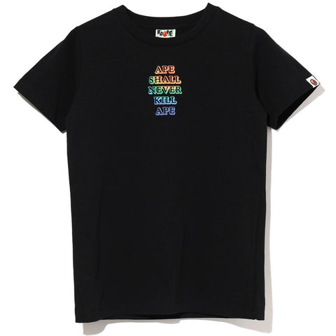 RAINBOW ASNKA APE HEAD TEE LADIES