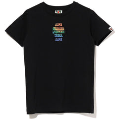 RAINBOW ASNKA APE HEAD TEE LADIES
