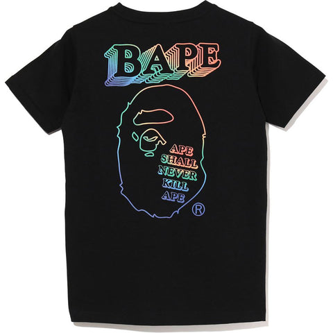 RAINBOW ASNKA APE HEAD TEE LADIES
