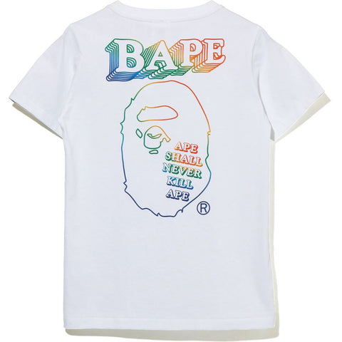 RAINBOW ASNKA APE HEAD TEE LADIES