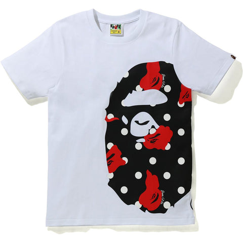 BAPE DOT SIDE BIG APE HEAD TEE LADIES