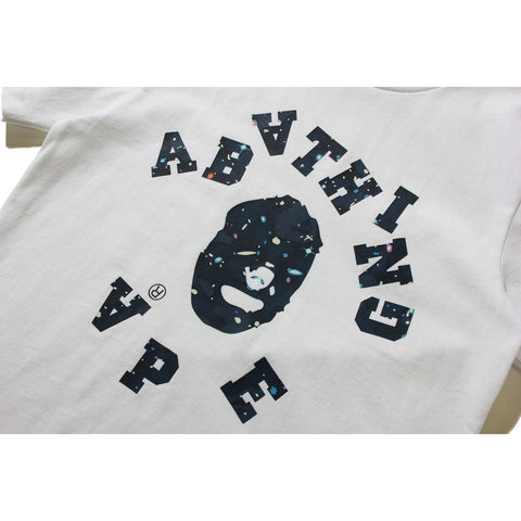 SPACE CAMO BROKEN COLLEGE TEE LADIES