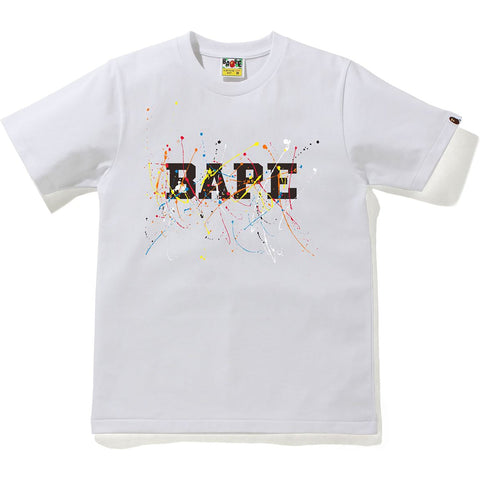 PAINT SPLATTER BAPE LOGO TEE LADIES