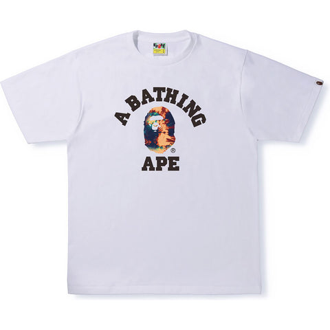 TIE DYE COLLEGE TEE MENS