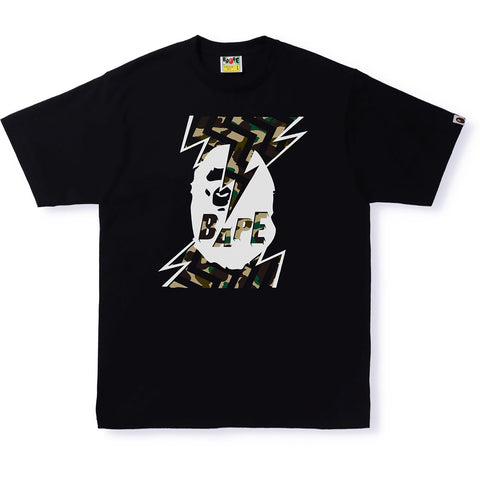 1ST CAMO LIGHTNING APE HEAD TEE MENS
