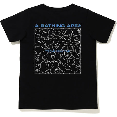 A BATHING APE LINE CAMO TEE LADIES