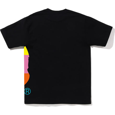 COLOR BLOCK SIDE BIG APE HEAD TEE MENS
