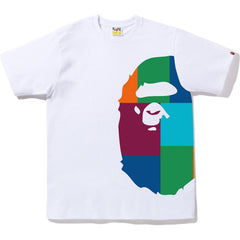 COLOR BLOCK SIDE BIG APE HEAD TEE MENS